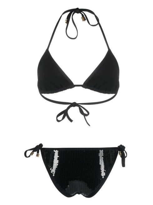 B sequinned triangle bikini